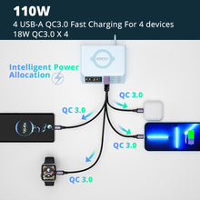 Load image into Gallery viewer, Wireless Charging Station With 8 USB Charger Ports