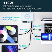 Load image into Gallery viewer, Wireless Charging Station With 8 USB Charger Ports