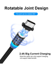 Load image into Gallery viewer, Magnetic USB Cable Fast Charging For Micro USB, Type-C, iPhone